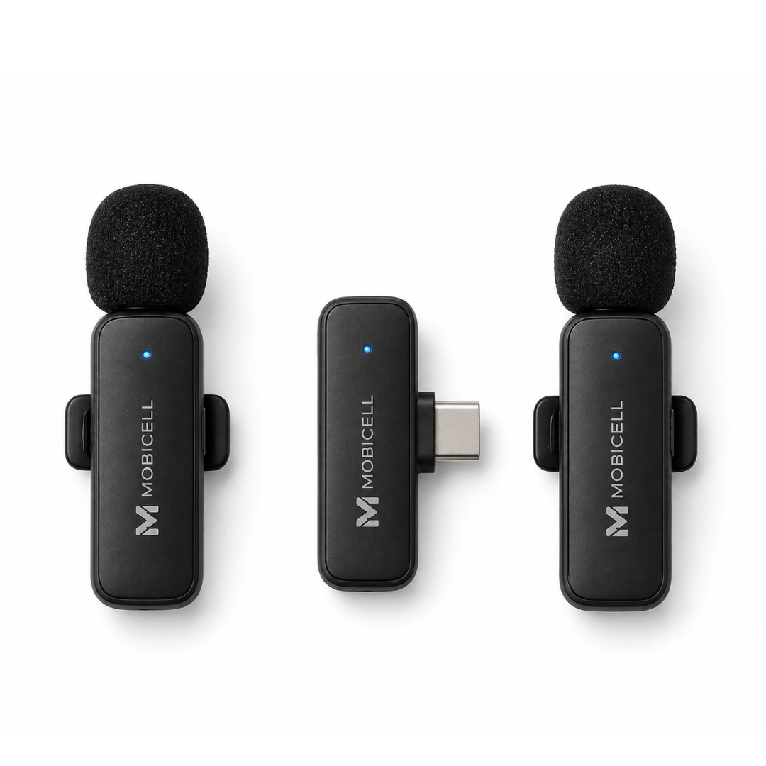 Mobicell product (1) Mobicell Dual Wireless Lavalier Microphone System (2 Microphones) - Image 1