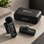 Mobicell C4 Wireless Lavalier Microphone with Charging Case - Image 3